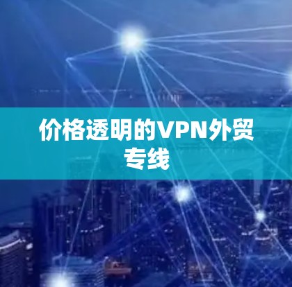 价格透明的VPN外贸专线
