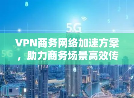 VPN商务网络加速方案，助力商务场景高效传输